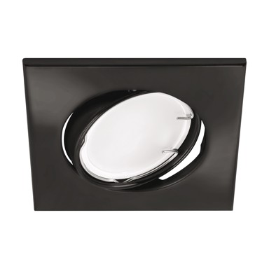 Ukrasni prsten podesivi kvadrat Bono GU10/MR16, IP20, crni