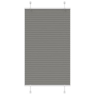 Roleta plisirana, 80x150 cm, širina tkanine 79,4 cm, antracit