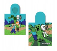 Pamučni pončo ručnik za djecu Minecraft 55x110 cm