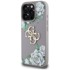Guess Grained Roses Big 4G Logo maskica za iPhone 16 Pro Max, ljubičasta