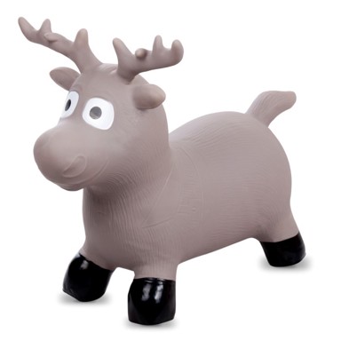 Skakalica jelen, gumena, bež, 52 cm