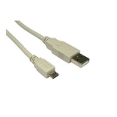 Kabel USB2.0 TIP A(M) na Micro B(M), 0.8m, bež