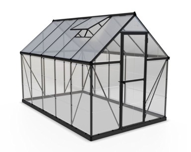 PALRAM Hybrid 6x10 polikarbonatni staklenik, 185x306 cm, antracit