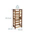 NORTHIX Stalak za vino od akacijevog drveta, 28 boca