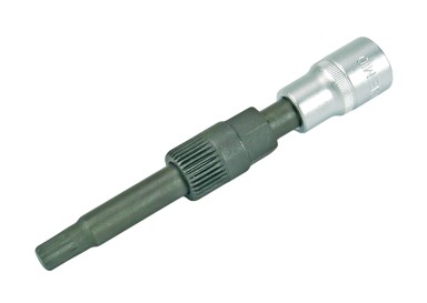 SW-STAHL Alat za demontažu remenice alternatora, set od 2 dijela (ključ, 12-kutni br. 10 + 33 zubaca, adapter za V.A.G., BMW, Ford, MB) 05255