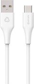 ESTUFF INFINITE USB-C na USB-A kabel, snaga 60 W, brzina 480 Mbps, blister pakiranje, duljina 1 m, reciklirana plastika, bijela