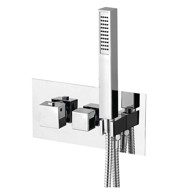 SAPHO Ugrađena slavina za tuš Latus (s 2 izlaza), sjajno srebrna