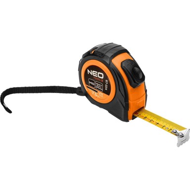 Čelična mjerna traka 7,5 m x 25 mm, automatsko zaključavanje, dva gumba za zaustavljanje