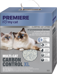 PREMIERE Pijesak za mačke Multi-Cat Carbon Control XL, 10 l