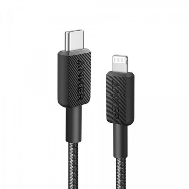 ANKER USB-C na Lightning pleteni kabel 322, crni, 1.8m