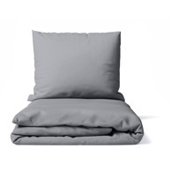 BONAMI ESSENTIALS Posteljina Basic 200x200 cm za bračni krevet od mikrosatena Siva