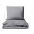 BONAMI ESSENTIALS Posteljina Basic 200x200 cm za bračni krevet od mikrosatena Siva