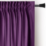 RESTILO Ljubičasta zavjesa za djelomično zamračenje od samta 140x245 cm Pleat