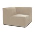 SCANDIC Bež baršunasti kutni element Sting, 96x96x70,05 cm