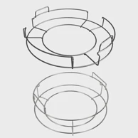 BIG GREEN EGG ConvEGGtor košara, L