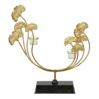 MAURO FERRETTI Željezni svijećnjak u zlatoj boji Iris