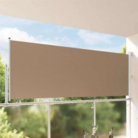 Bočna tenda, 160 x 300 cm, 100% poliester, željezo i čelik, sivosmeđa