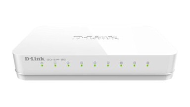 D-LINK Switch GO-SW-8G, Gigabit GOSwitch, 10/100/1000 Mbps, 8-port