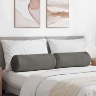 Valjkasti jastučići set 2 kom Ø25×70 cm, svjetlosivi