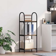 Polica, hrast artisan, 40x30x109 cm, konstruirano drvo