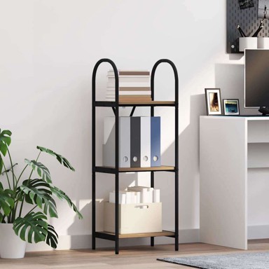 Polica, hrast artisan, 40x30x109 cm, konstruirano drvo