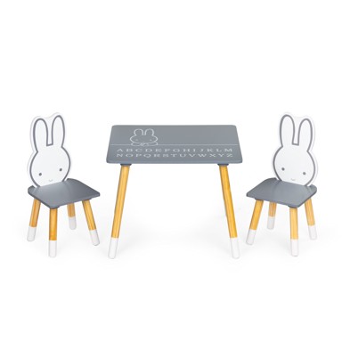 ECOTOYS Set dječji stol sa stolicama Zeko WH141