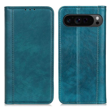 Preklopna futrola za Google Pixel 10 Pro XL / 9 Pro XL, koža s džepom, zelena