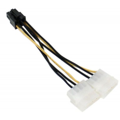 AKASA Adapter kabel Dual 4-Pin na 6-Pin PCIe, AK-CB4-6