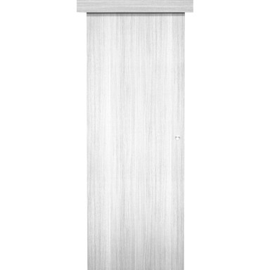 Klizna vrata, set dekor, blenda i vodilica, 65x200 cm, bijela