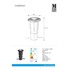 MARKSLÖJD Crna ugradbena svjetiljka Garden 24 Decklight, ø 60 mm