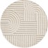 AYYILDIZ CARPETS Krem okrugli tepih ø 120 cm Art 