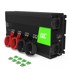 GREEN CELL Auto adapter i inverter INV15 3000 W, crni