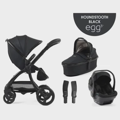 EGG Dječja kolica Egg3 4u1 Special Edition Houndstooth crna