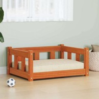 Krevet za psa s pohranom, vosak smeđa, 65,5 × 50,5 × 28 cm