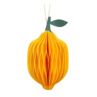 SASS & BELLE Papirnat ukas za božićno drvce ø 6 cm Lemon Honeycomb 