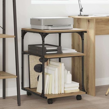 Držač za printer, umjetnički hrast, 43 x 48 x 64 cm