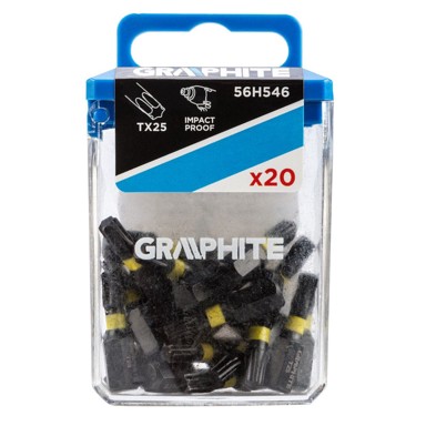 GRAPHITE Udarni bit TX25, 25 mm, 20 komada