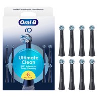 ORAL-B iO zamjenske glave Ultimate Clean Black 8 kom, crne