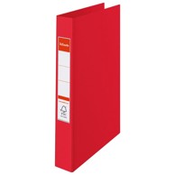 ESSELTE Uložna mapa 4 ringa fi 25 mm A4 hrbat 35 mm Vivida 14459 crvena