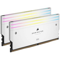 CORSAIR RAM memorija Dominator Titanium, DDR5, 6000 MHz, CL30, Intel XMP 3.0, 32 GB Dual-Kit, bijela CMP32GX5M2B6000C30W