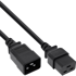 INLINE Kabel za napajanje 16641K, C20-C19, 0,75 m, crna