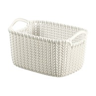 CURVER Bijela košara za odlaganje Knit, 3 l