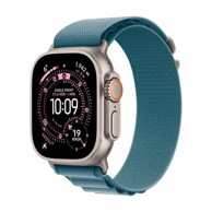 APPLE Pametni sat Watch Ultra 3 (2025) 5G 49 mm, Natural Titanium/Alpine Loop (M) Light Blue