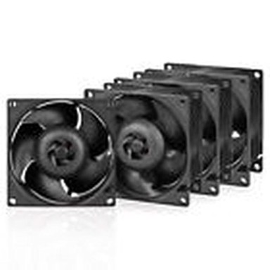 ARCTIC Ventilator za server S8038-7K, PWM, 80mm, 7000 okr/min, 4 pack, crni