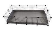 C&C Modularni kavez 4x2, 145 x 75 cm, srebrni