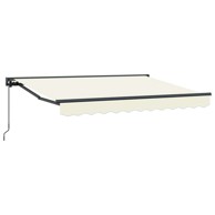 Ručno sklopiva tenda, 3,5 x 2 m, krem, poliester s PU premazom, antracitni okvir