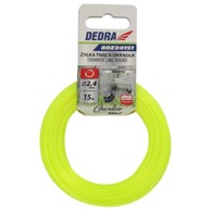 DEDRA Okrugla nit za košnju, 2,4 mm x 15 m