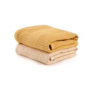 FOUTASTIC Žuti ručnici u setu 2 kom vafle strukture 40x60 cm Betty