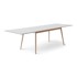 HAMMEL FURNITURE Bijeli/u prirodnoj boji proširiv blagovaonski stol s bijelom pločom stola 100x210 cm Meza 