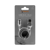 SBOX Telefonski kabel usb iphone 7 m/m 1,5m srebrni